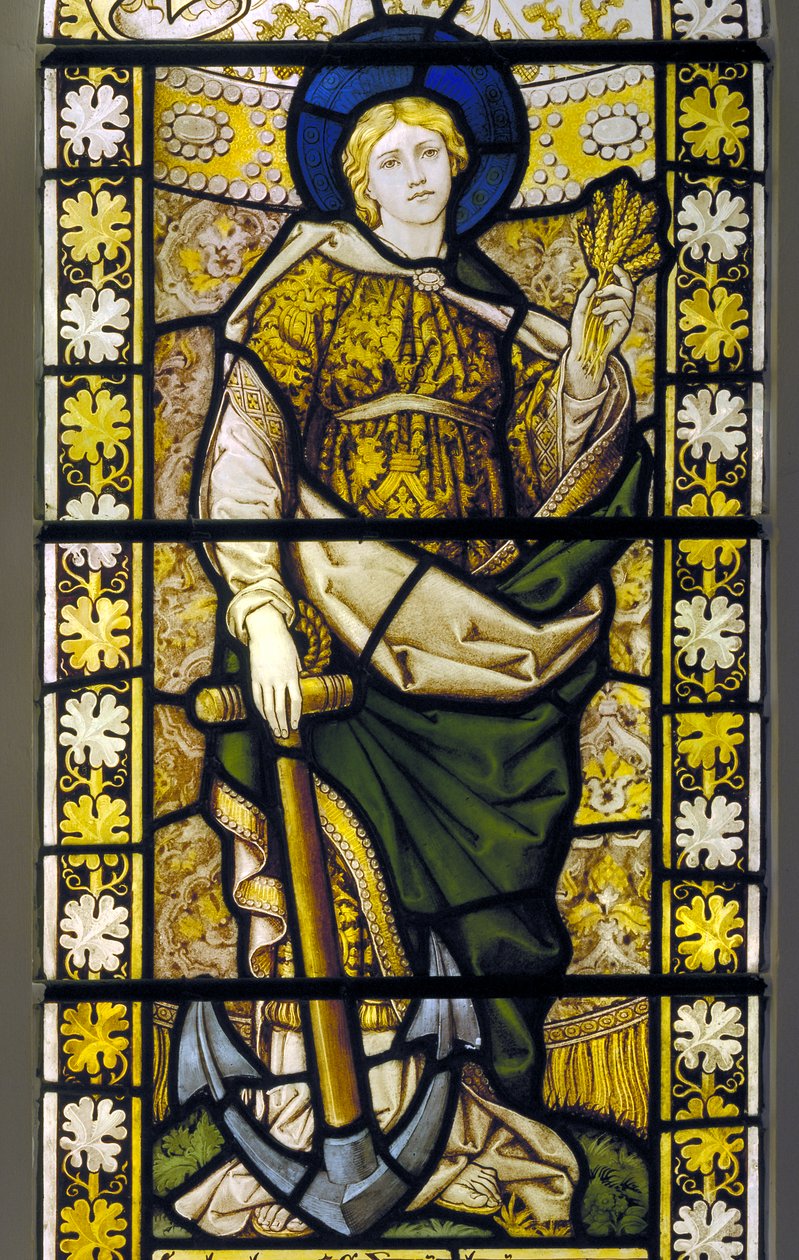 Forest Green, Holy Trinity, Burlison & Grylls, wg Edwarda Burne-Jonesa, Hope 1896 autorstwa Edward Coley after Burne Jones