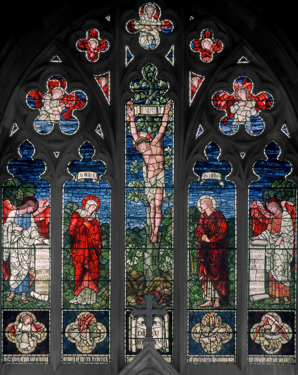 Birmingham, Acocks Green, St Mary The Virgin, East Window, Morris & Co., Edward Burne-Jones, John Henry Dearle (1859-1932), 1895 autorstwa Edward Coley and Dearle Burne Jones
