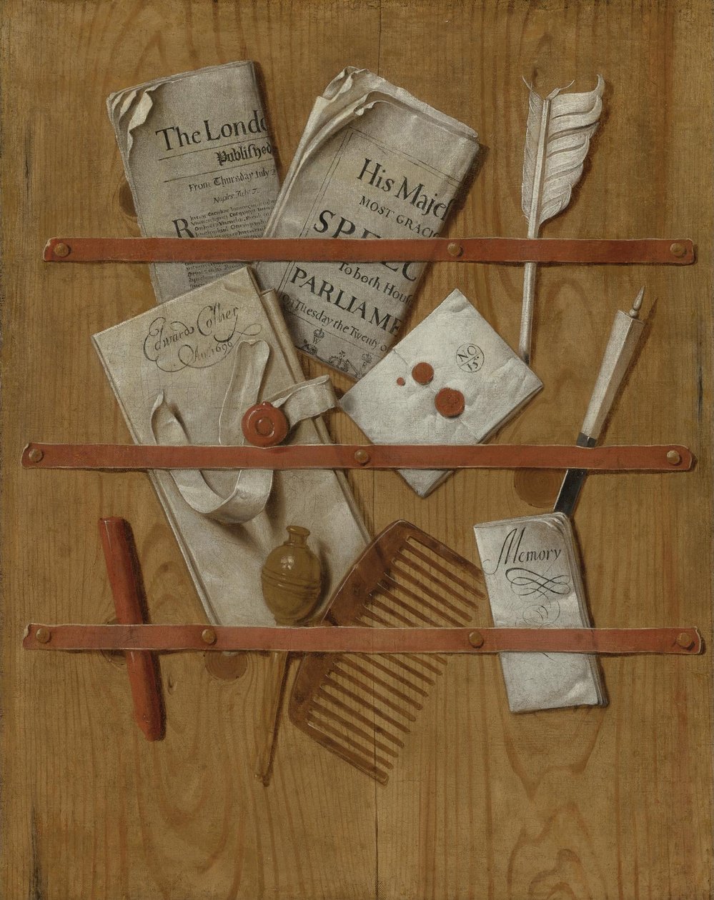 Trompe loeil, 1696 autorstwa Edward Collier
