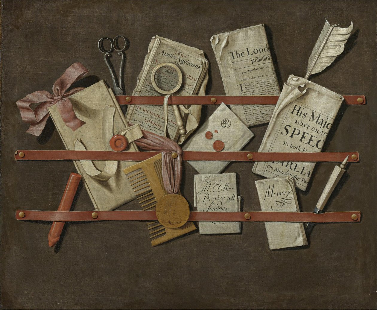 Trompe loeil, 1698 autorstwa Edward Collier