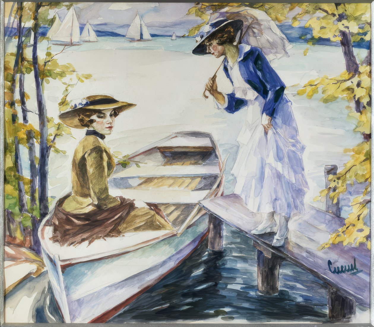 Na molo autorstwa Edward Cucuel
