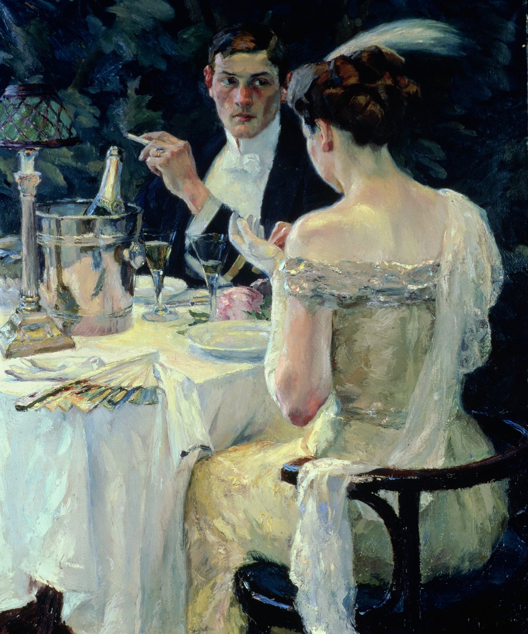 Pożegnanie (olej na płótnie) autorstwa Edward Cucuel