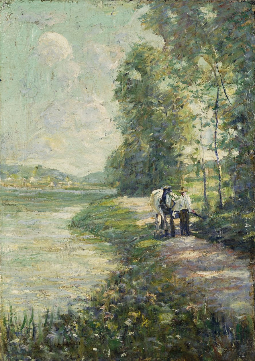 Biała łódź autorstwa Edward Cucuel