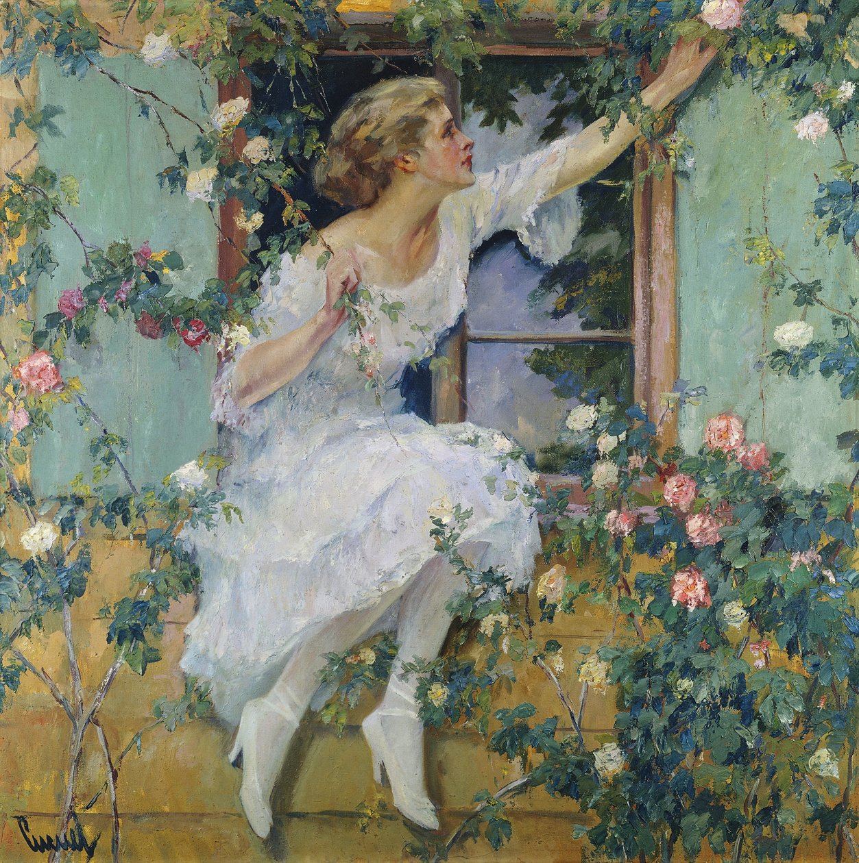 Dzikie róże autorstwa Edward Cucuel