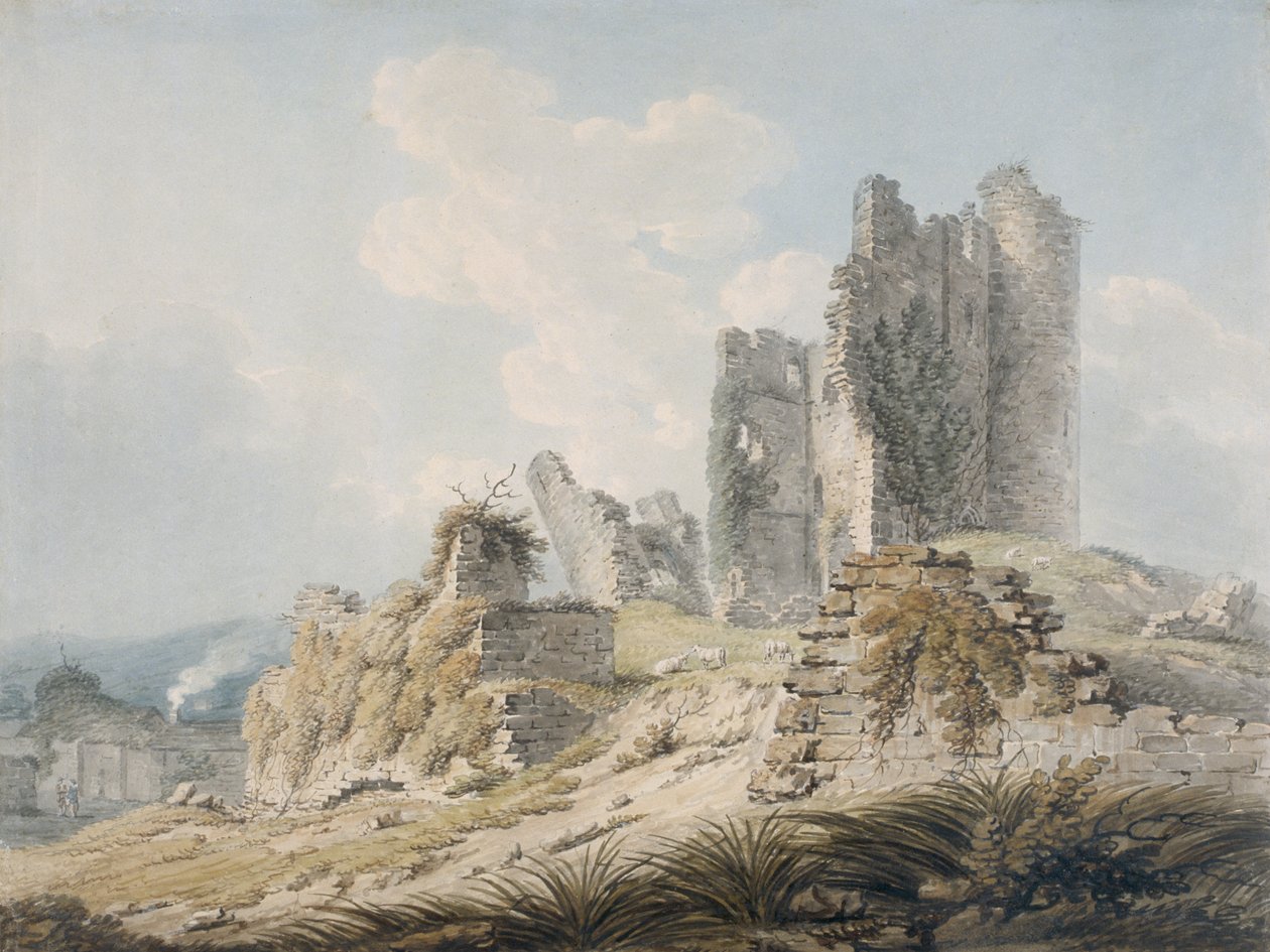 Caerphilly Castlepolish autorstwa Edward Dayes