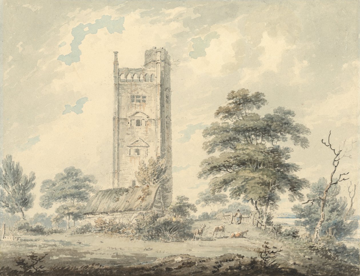 Wieża Freston, Suffolk autorstwa Edward Dayes