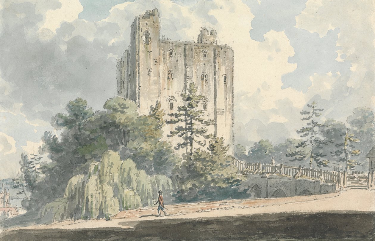 Zamek Hedingham, hrabstwo Essex autorstwa Edward Dayes