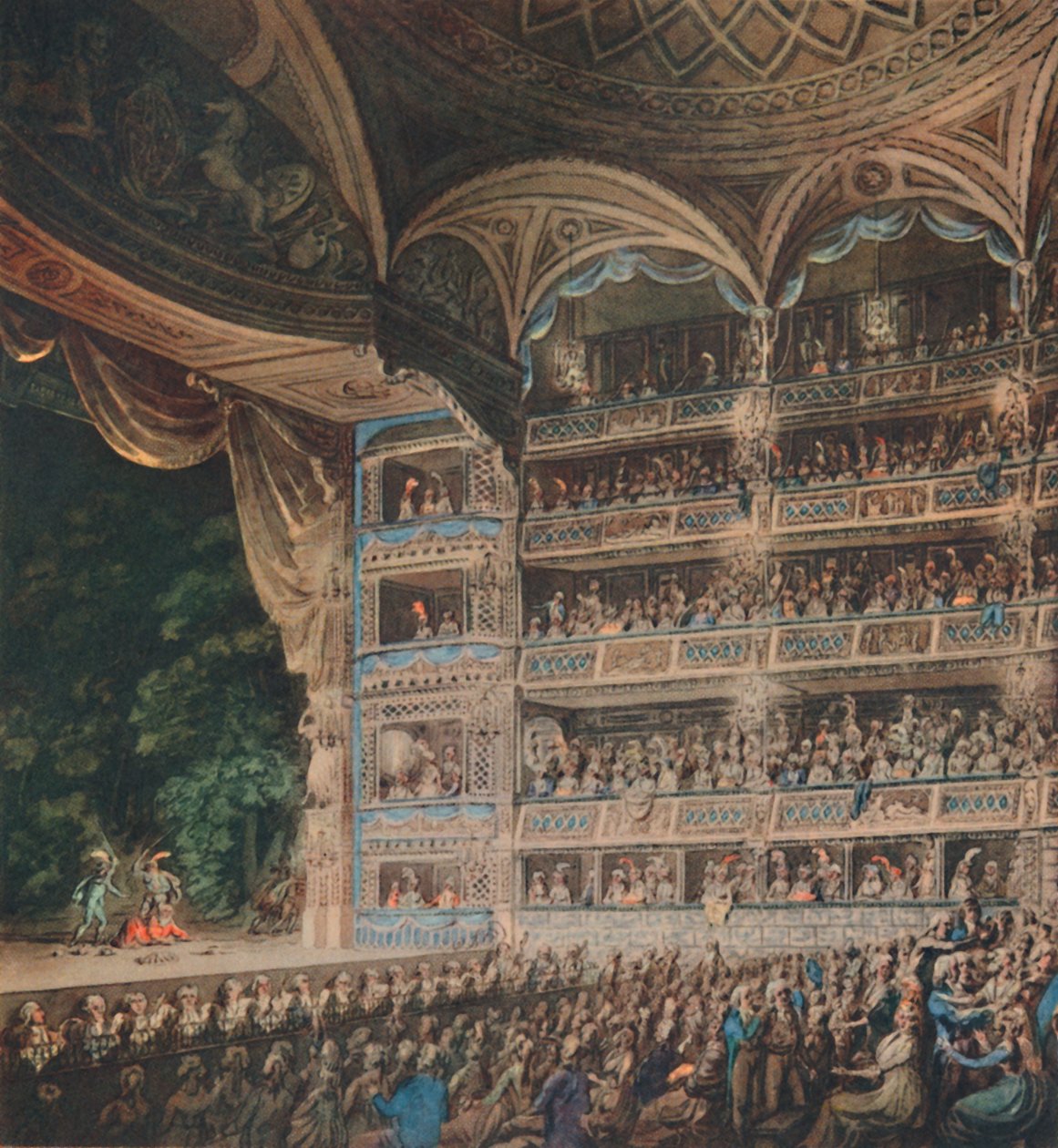 Wnętrze Teatru Drury Lane, 1795, 1948. autorstwa Edward Dayes