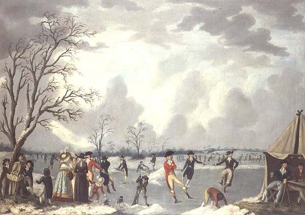 Scena na łyżwach autorstwa Edward Dayes