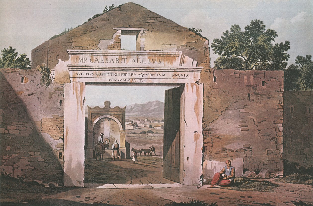 Wejście do Aten autorstwa Edward Dodwell