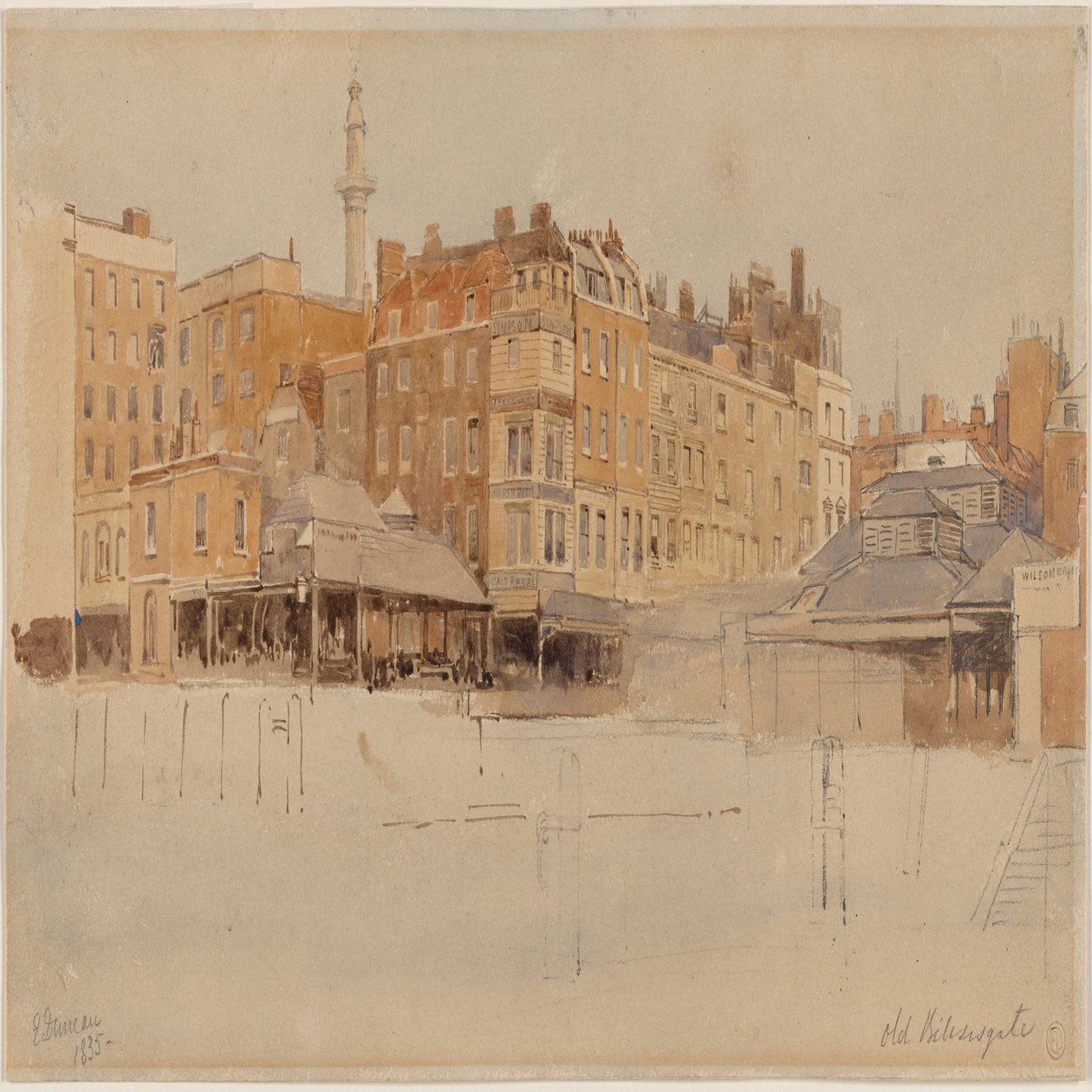 Stare Billingsgate, Londyn autorstwa Edward Duncan