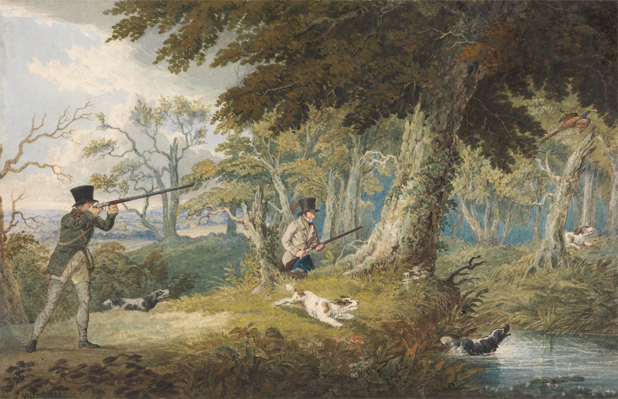 Polowanie na bażanty autorstwa Edward Duncan