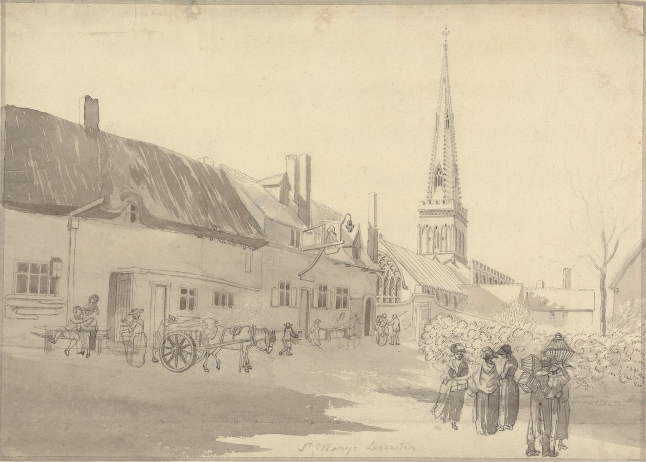 Leicester, Kościół Mariacki autorstwa Edward Edwards