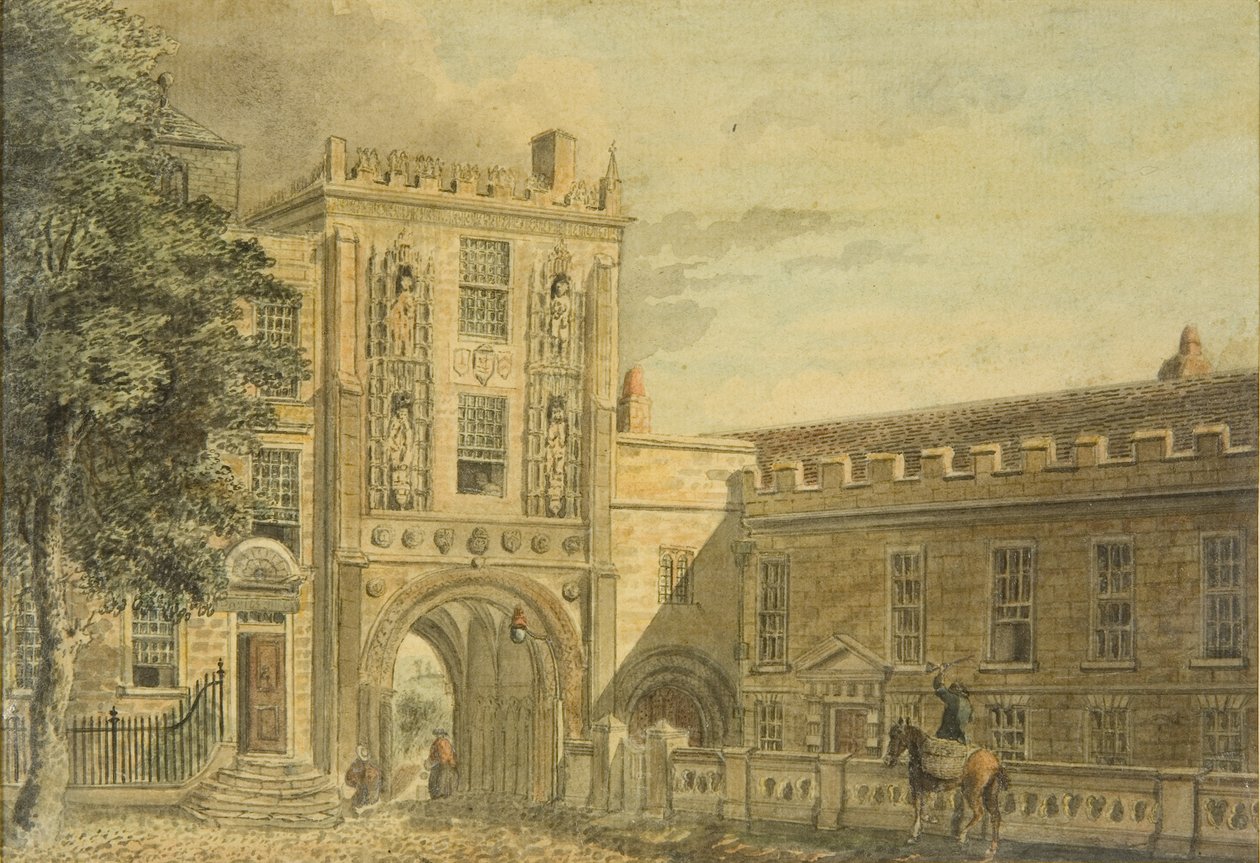 Widok na północną bramę College autorstwa Edward Eyre