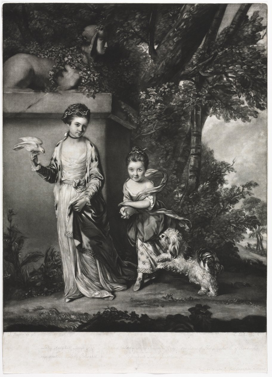 Panie Amabel i Mary Jemima Yorke autorstwa Edward Fisher