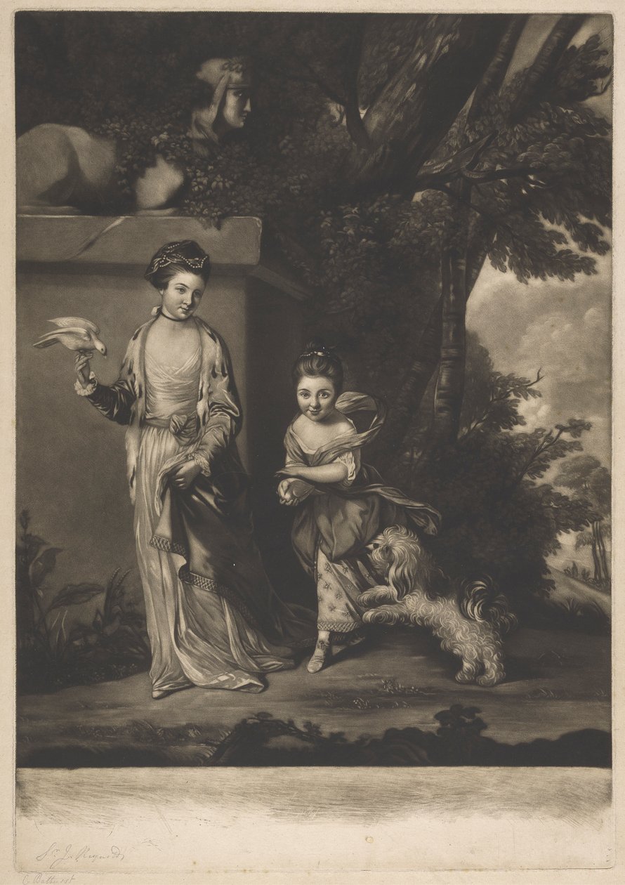 Panie Amabel i Mary Jemina Yorke autorstwa Edward Fisher