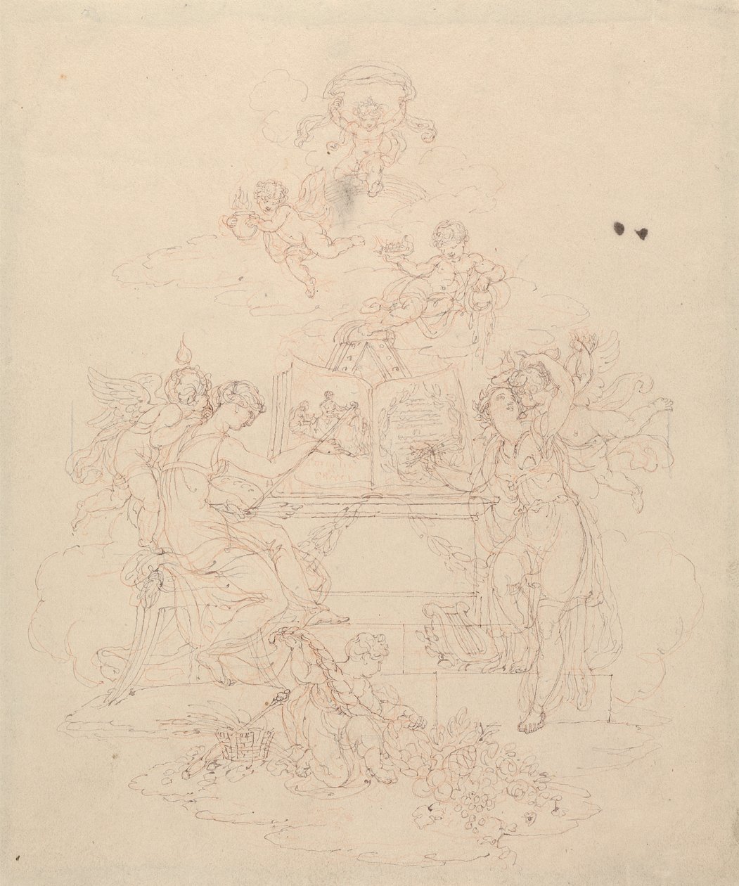 Alegoria malarstwa i literatury autorstwa Edward Francis Burney