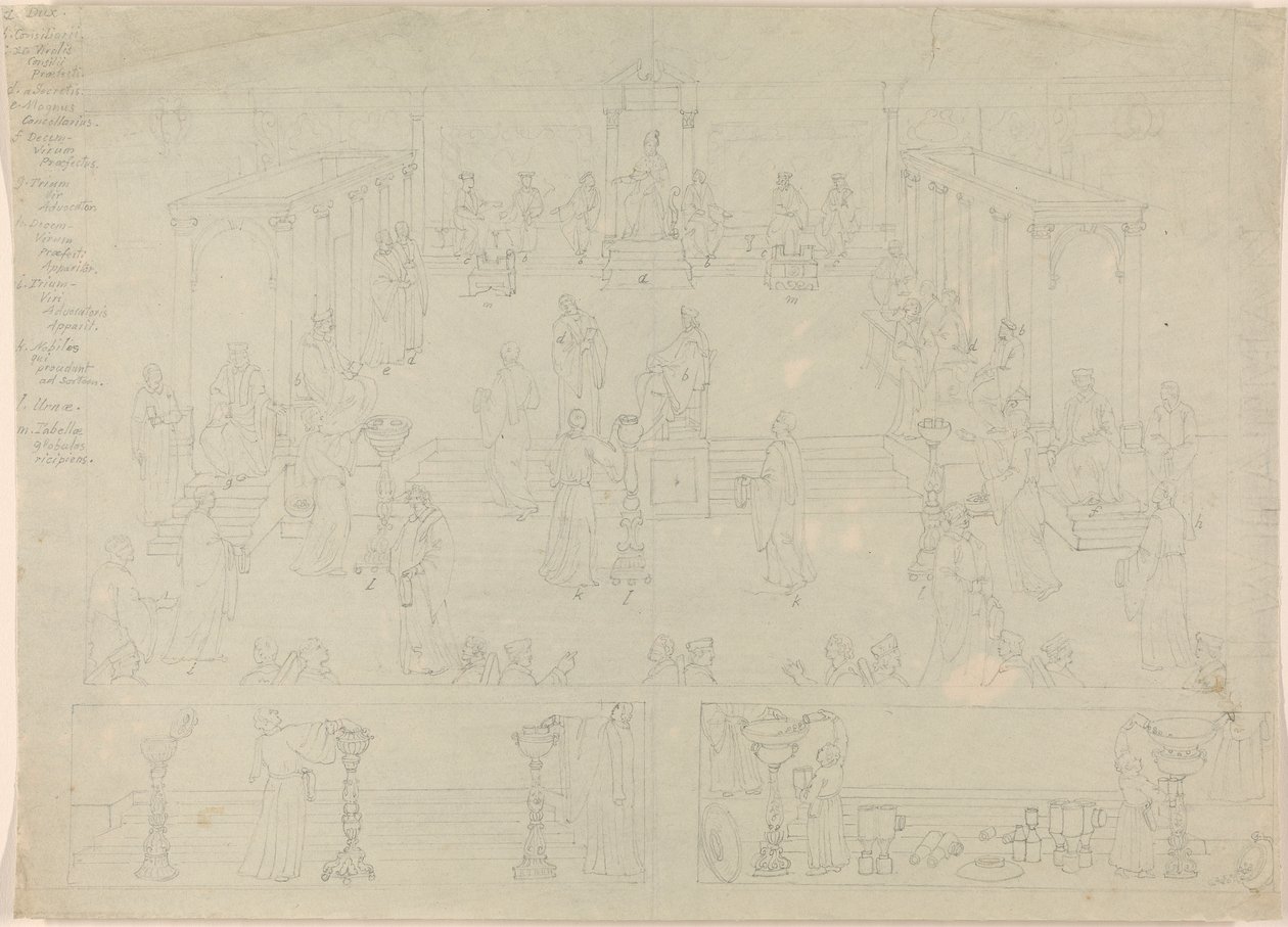 Projekt dla rzymskiej Izby Rządowej (?) autorstwa Edward Francis Burney