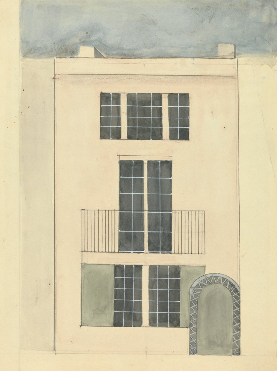 Elewacja domu autorstwa Edward Francis Burney
