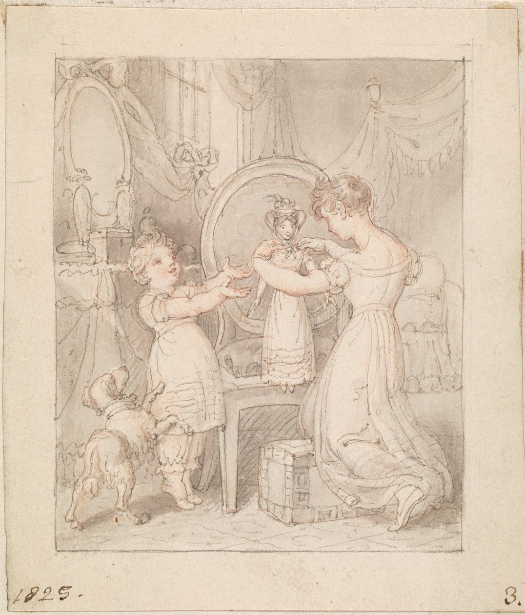 Ilustracja do nowej lalki: bez tytułu autorstwa Edward Francis Burney