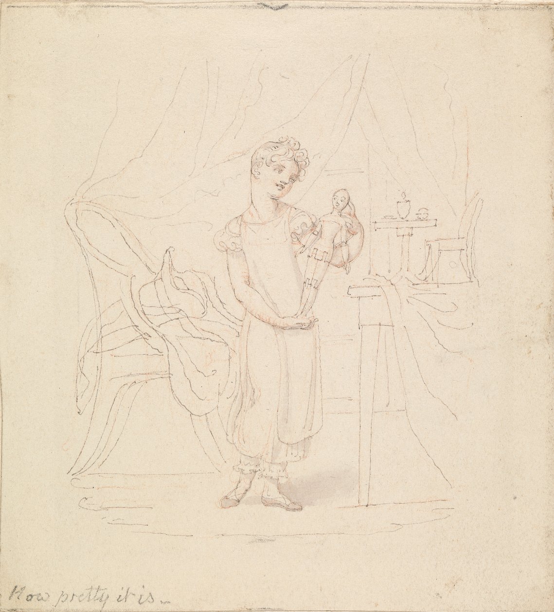Ilustracja do nowej lalki: jaka jest ładna autorstwa Edward Francis Burney