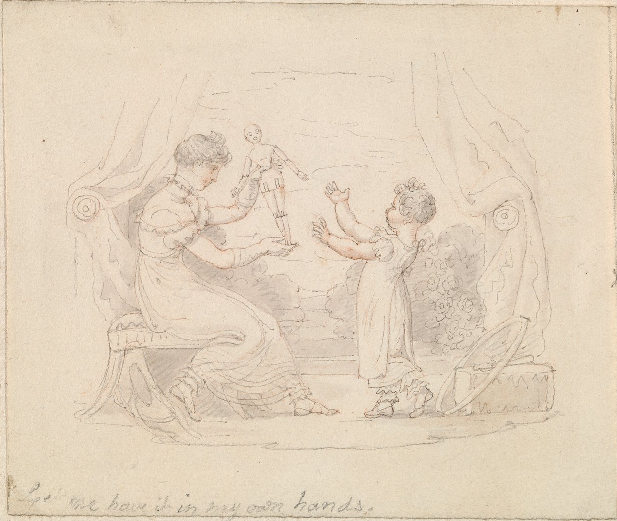 Ilustracja do nowej lalki: Pozwól mi ją mieć w swoich własnych rękach autorstwa Edward Francis Burney