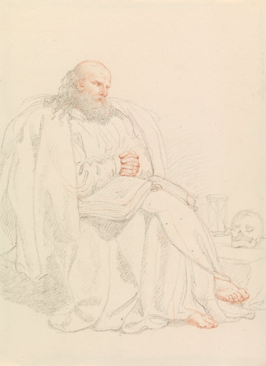 Św. Hieronim medytujący autorstwa Edward Francis Burney