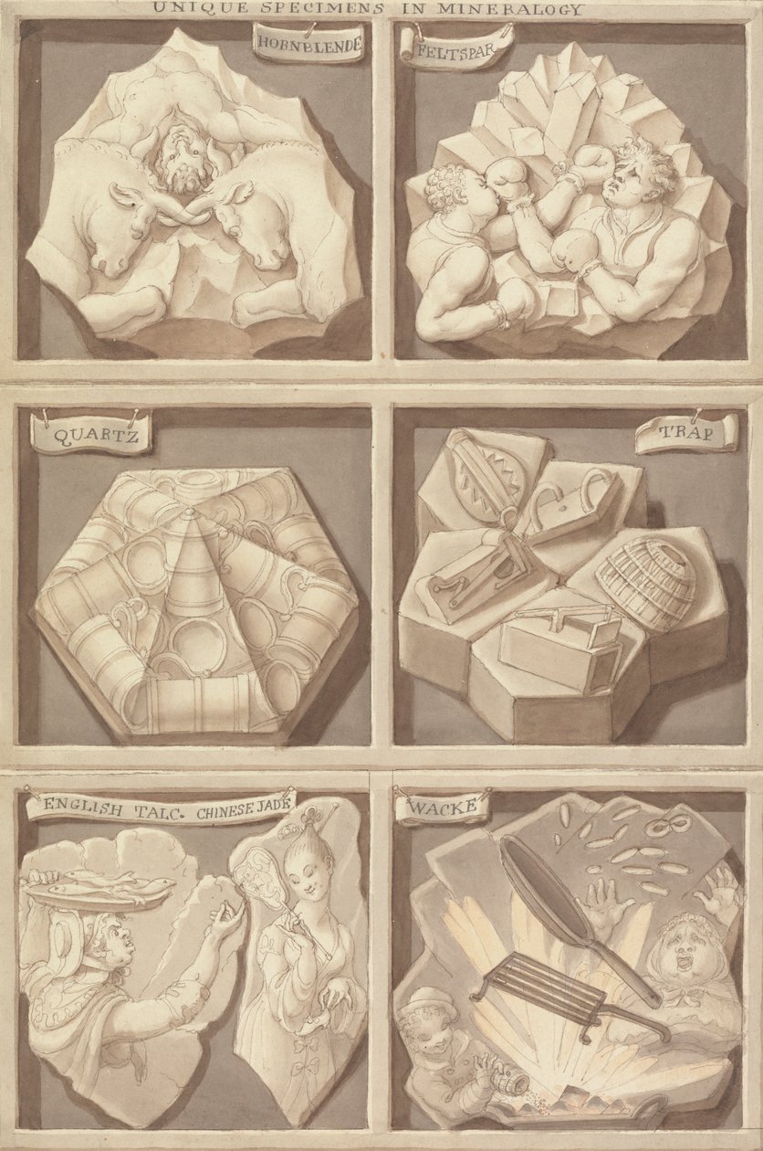 Unikalne okazy mineralogii autorstwa Edward Francis Burney