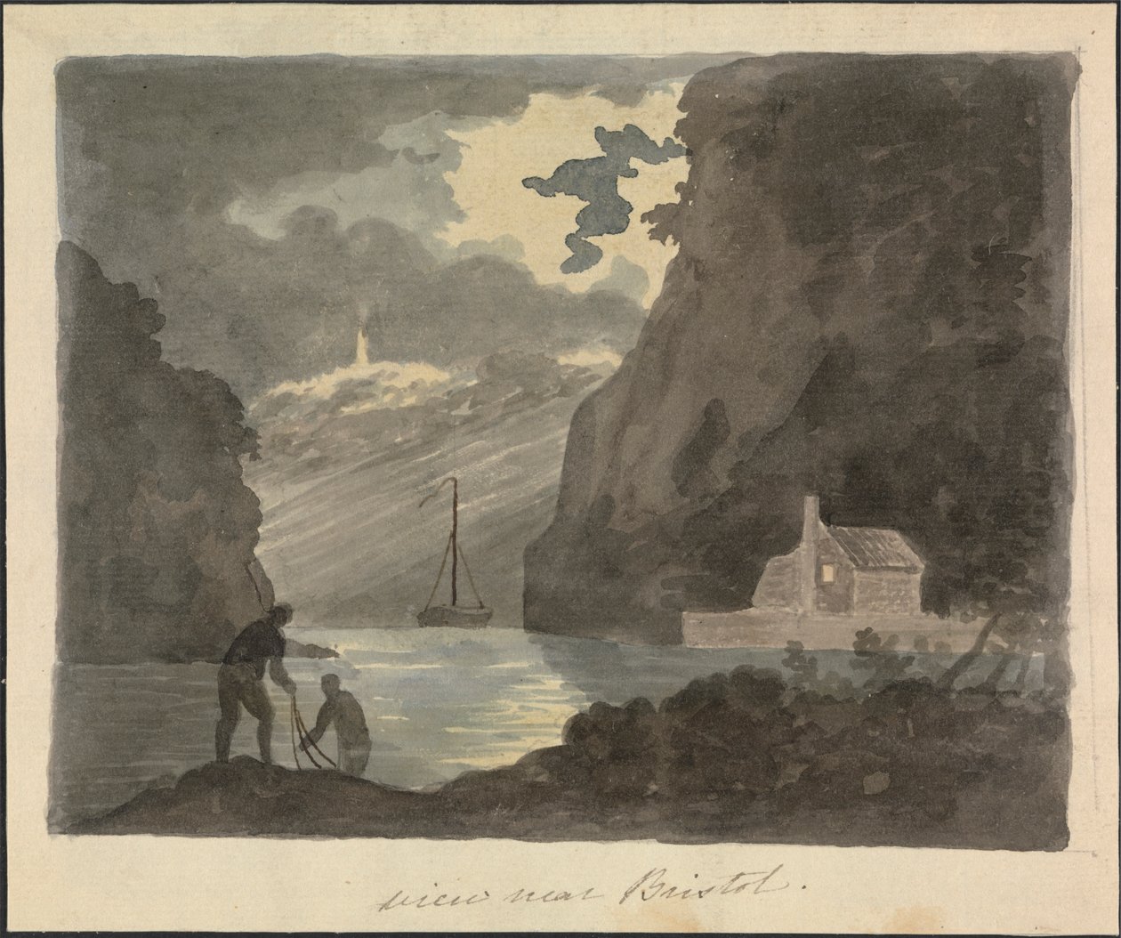 Widok w okolicach Bristolu autorstwa Edward Francis Burney