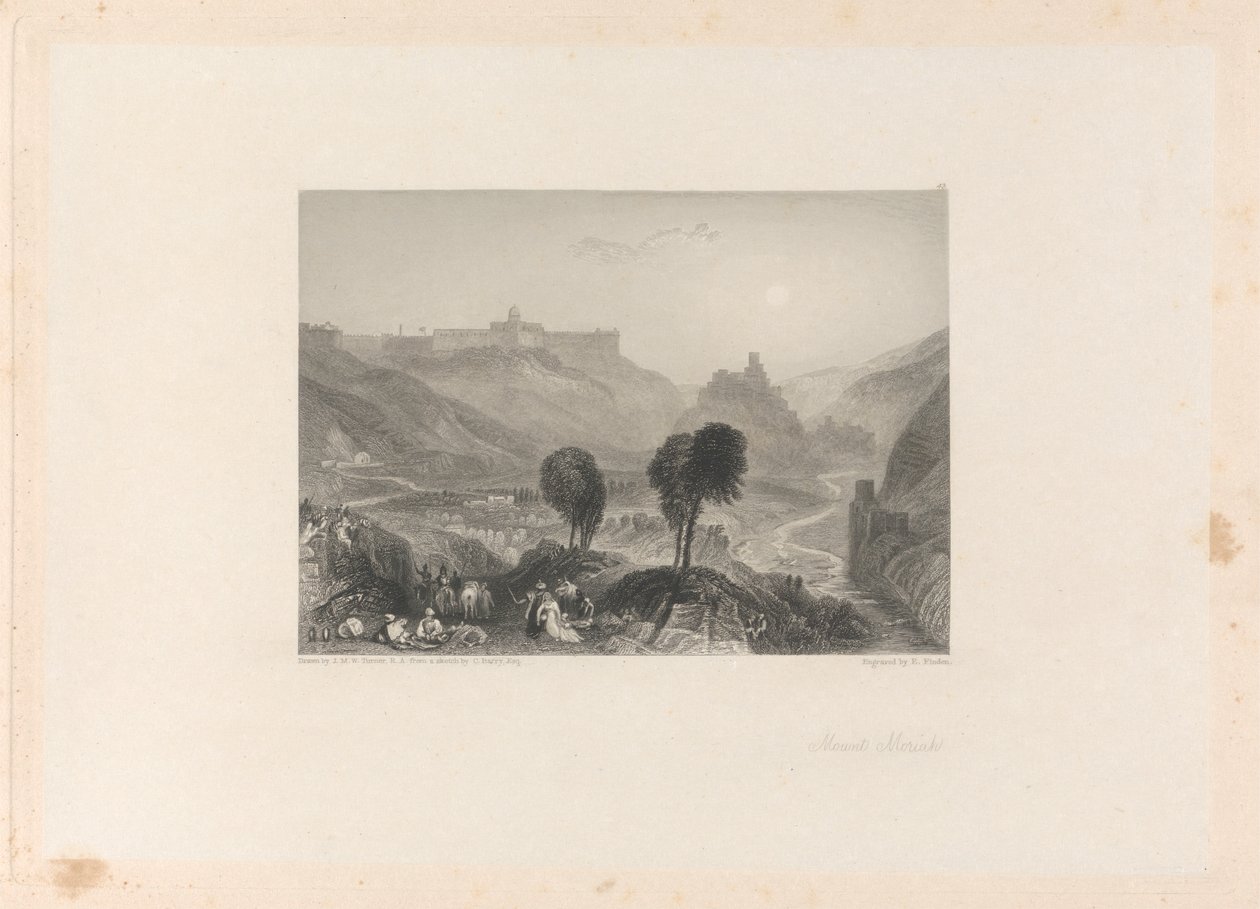 Góra Moria autorstwa Edward Francis Finden