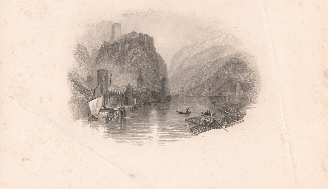 Zamek Ren autorstwa Edward Francis Finden