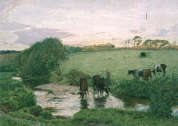 W pobliżu St. Mawgan, Kornwalia autorstwa Edward Frederick Brewtnall