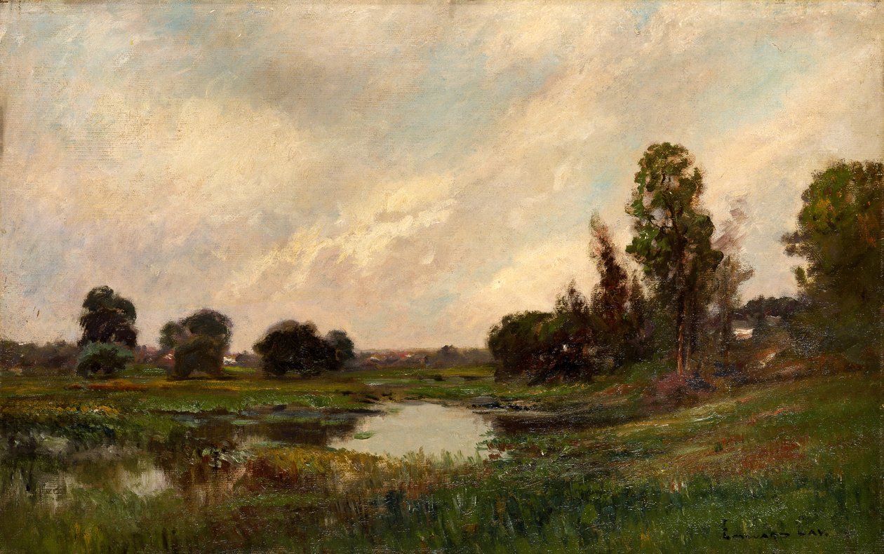 Rzeka, Sound Beach, Connecticut, ca. 1870-1907. autorstwa Edward Gay