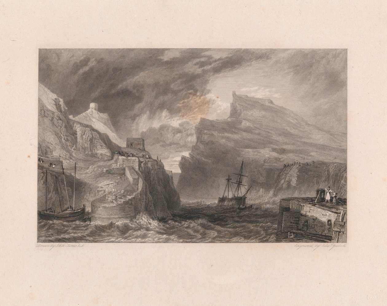 Boscastle, Kornwalia autorstwa Edward Goodall