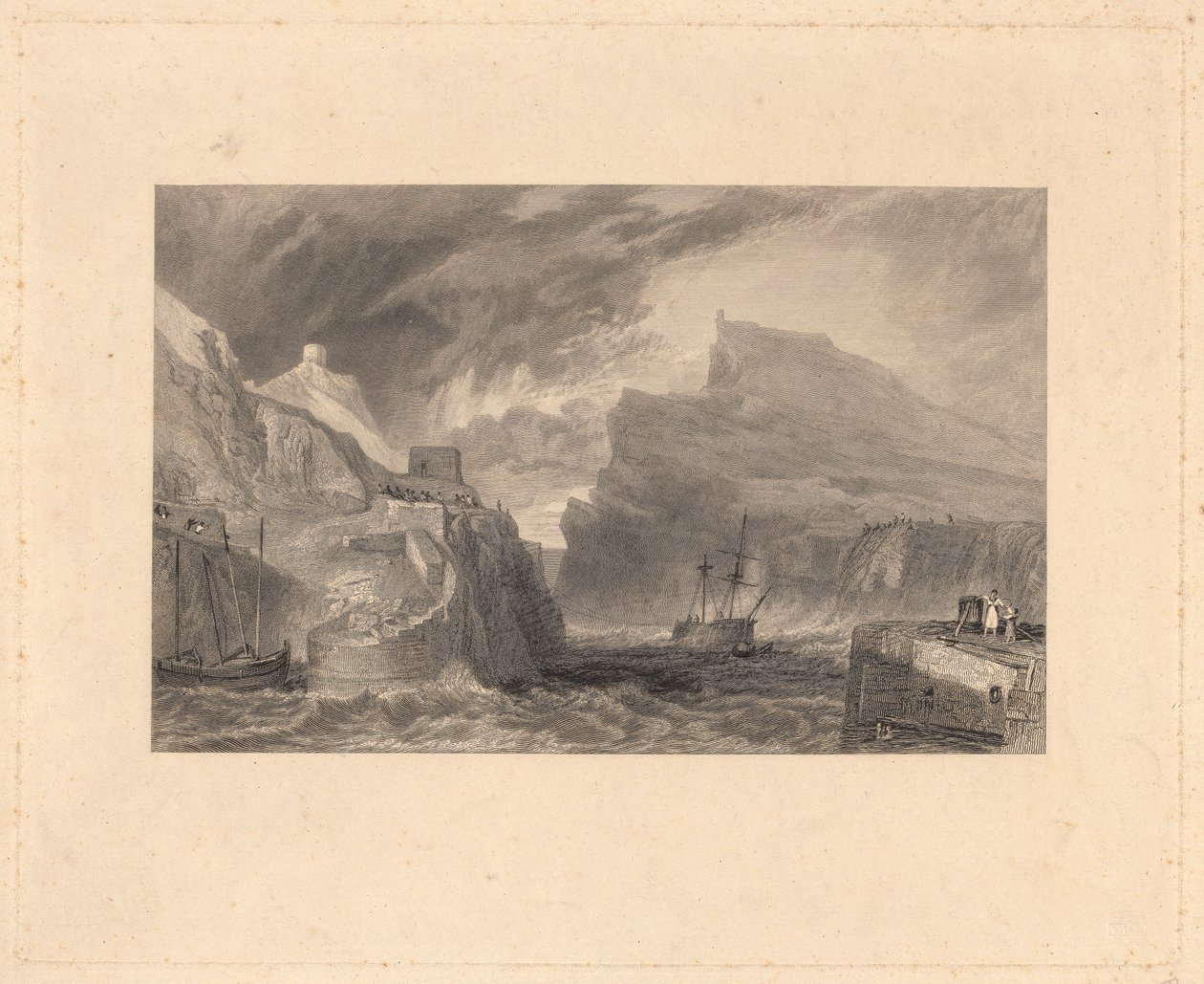 Boscastle, Kornwalia autorstwa Edward Goodall
