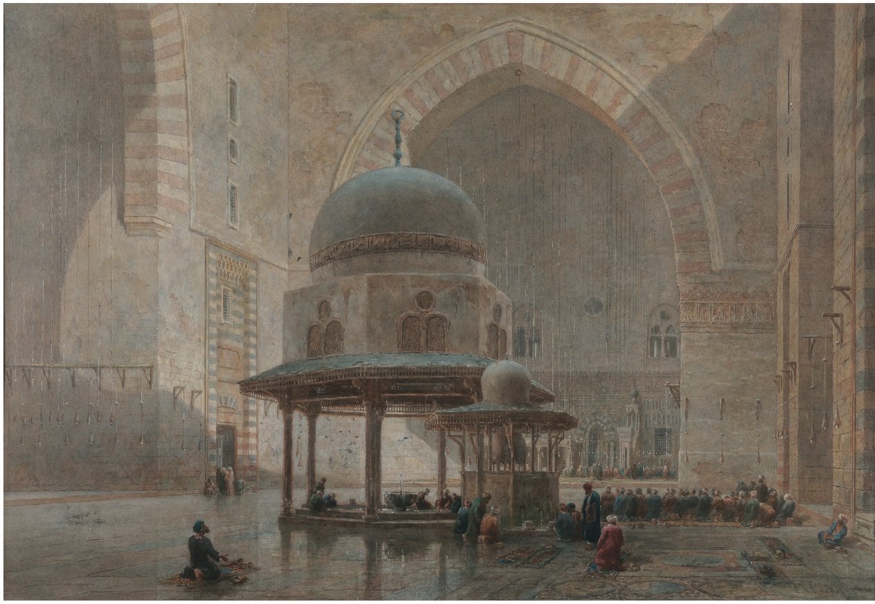 Wnętrze Meczetu-Madrasy Sułtana Hassana w Kairze autorstwa Edward Goodall