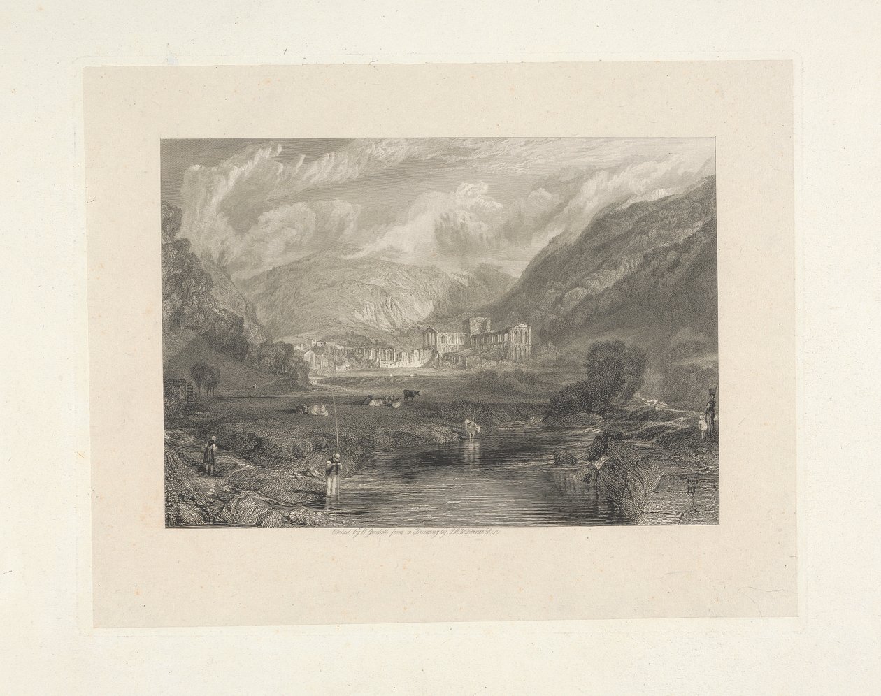 Opactwo Rievaulx, Yorkshire autorstwa Edward Goodall