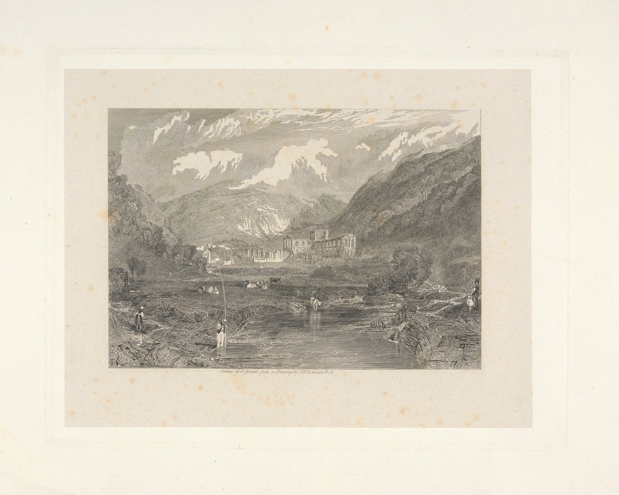 Opactwo Rievaulx, Yorkshire autorstwa Edward Goodall