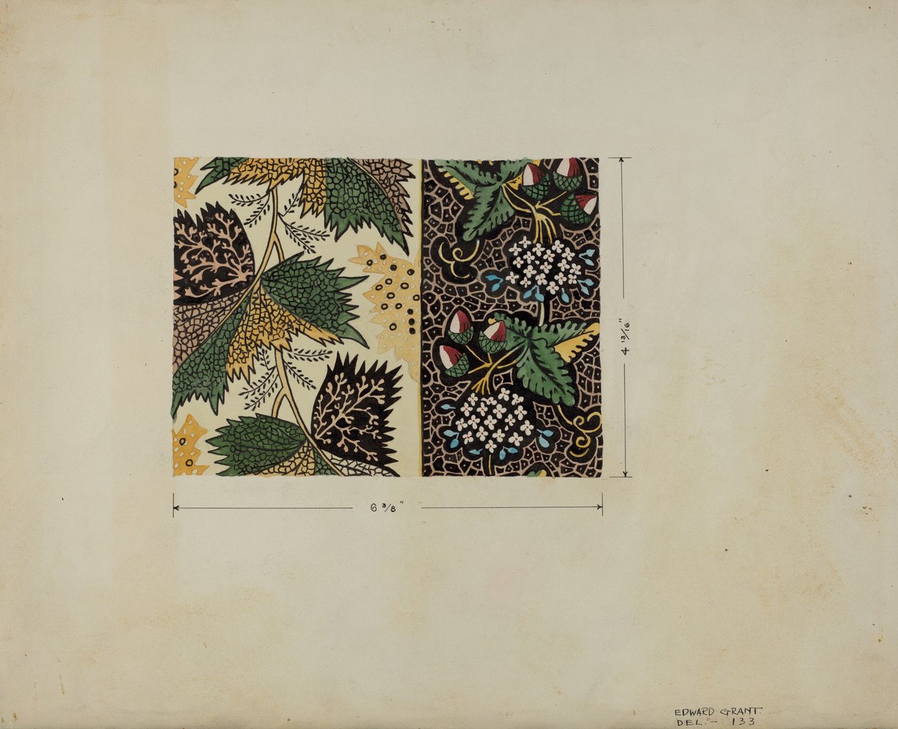 Kawałek perkalu, ok. 1936. autorstwa Edward Grant