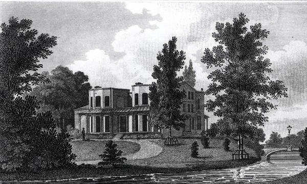 Willa Lorda Nelsona w Merton, opublikowana w 1806 r. autorstwa Edward Gyfford