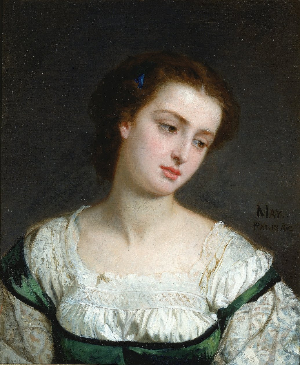 Portret młodej kobiety autorstwa Edward Harrison May