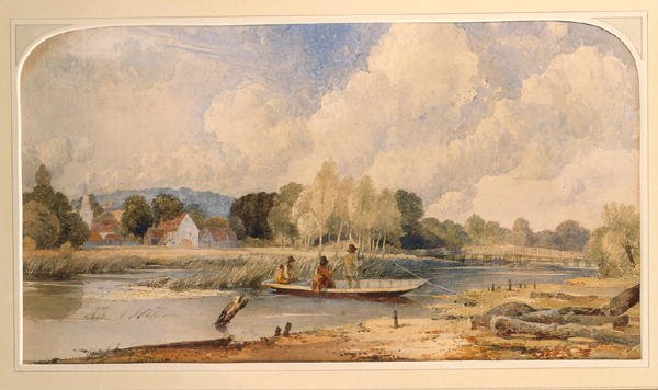 Łowienie w łódce autorstwa Edward Hassell