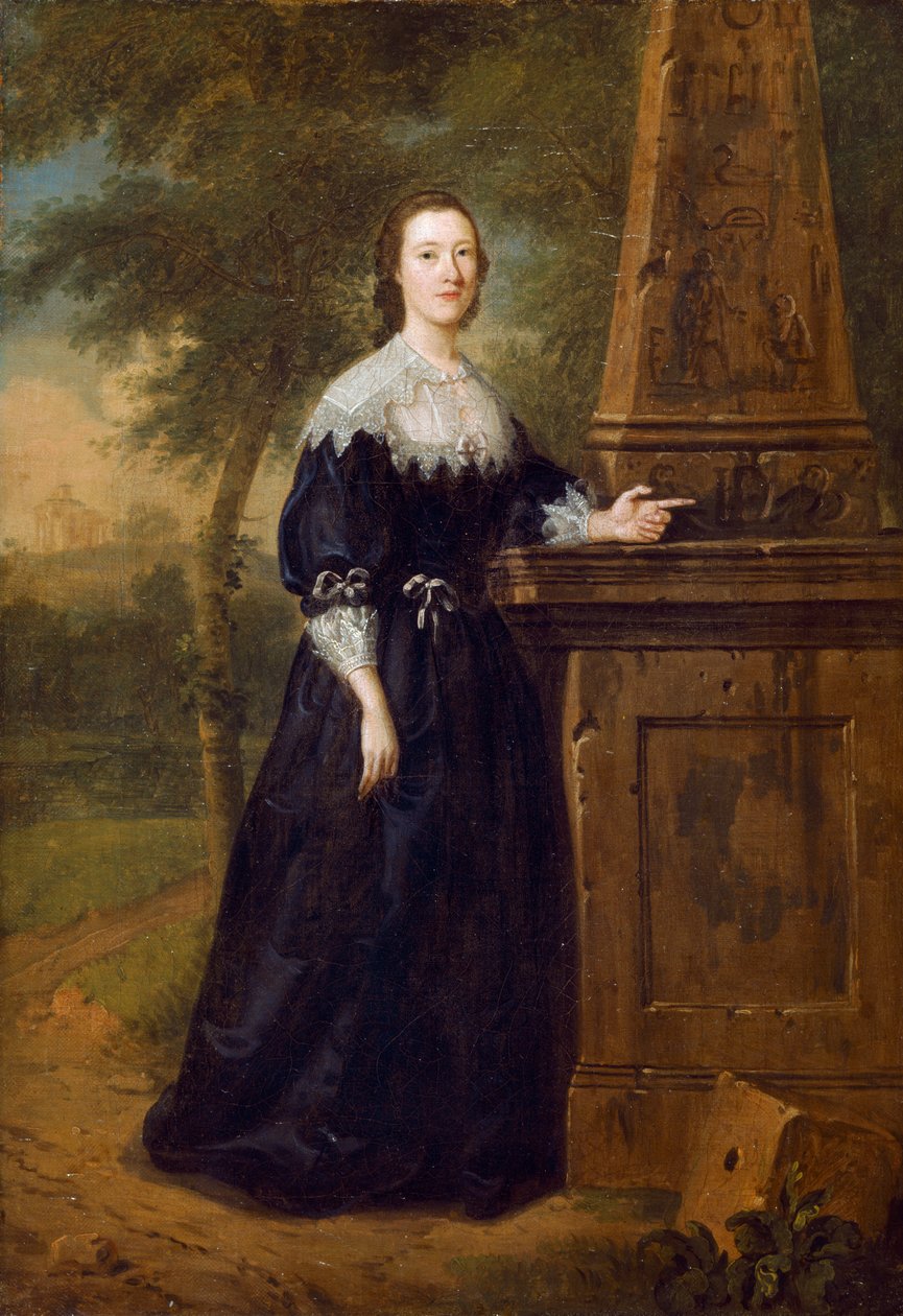 Panna Elizabeth Wandesford ok. 1753 r. (olej na płótnie) autorstwa Edward Haytley