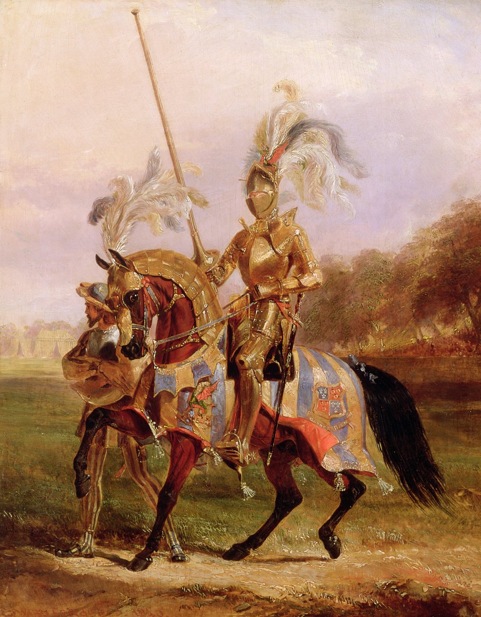 W Eglinton, Lord of the Tournament, 1840 autorstwa Edward Henry Corbould
