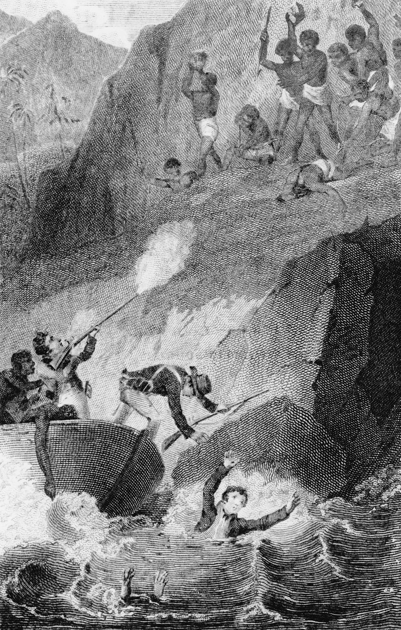 Śmierć Parku Mungo, 1806 autorstwa Edward Henry Corbould