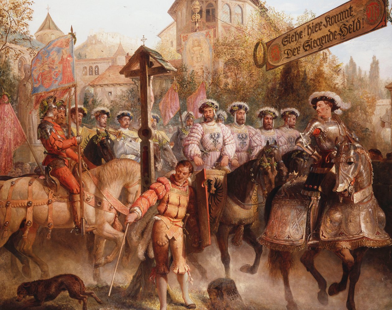 Procesja, 1893 autorstwa Edward Henry Corbould