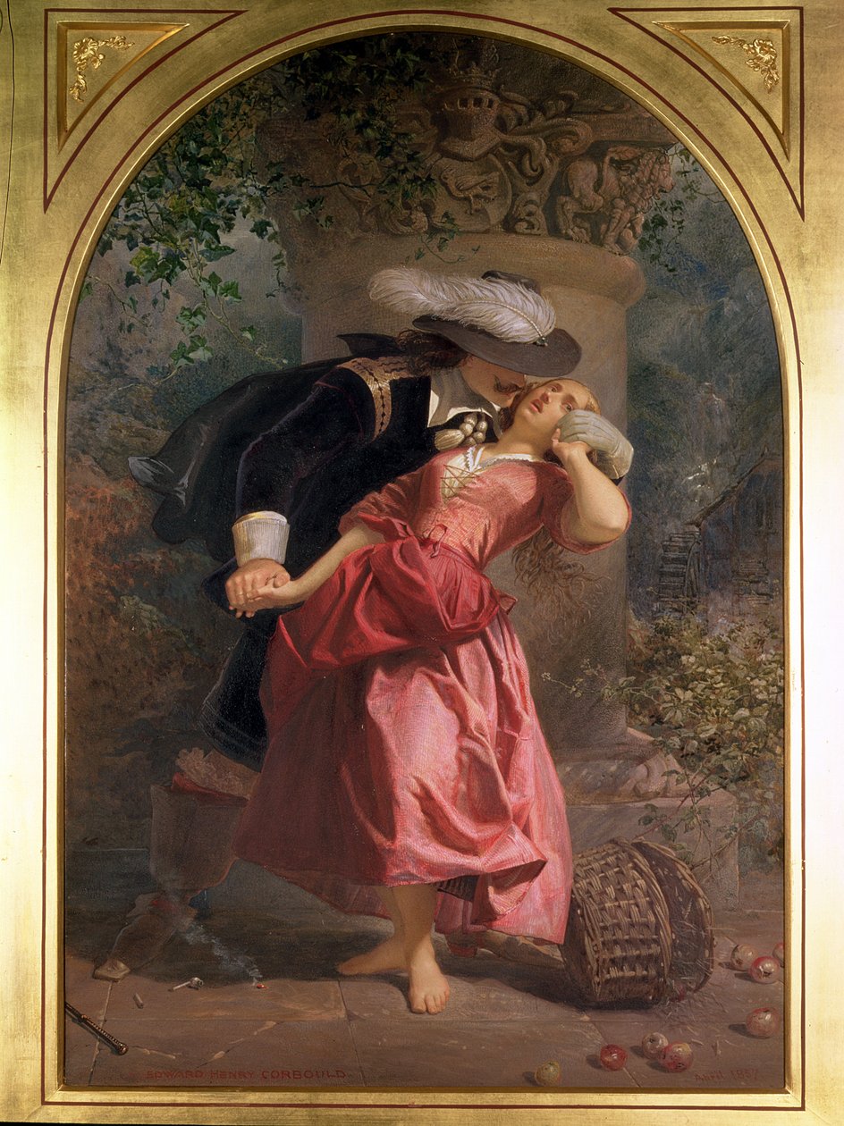 Uwodzenie, 1857 autorstwa Edward Henry Corbould