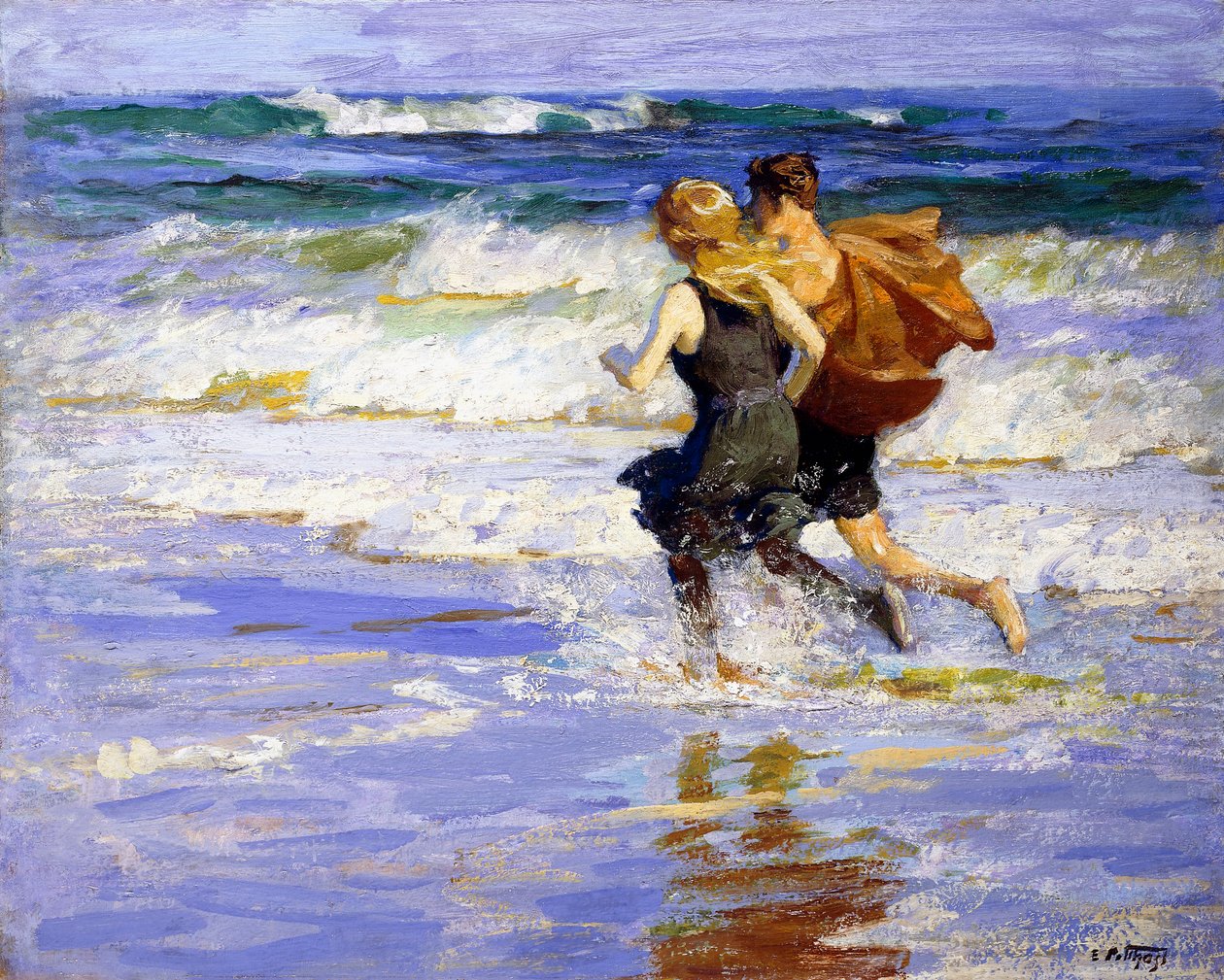 Na plaży, autorstwa Edward Henry Potthast