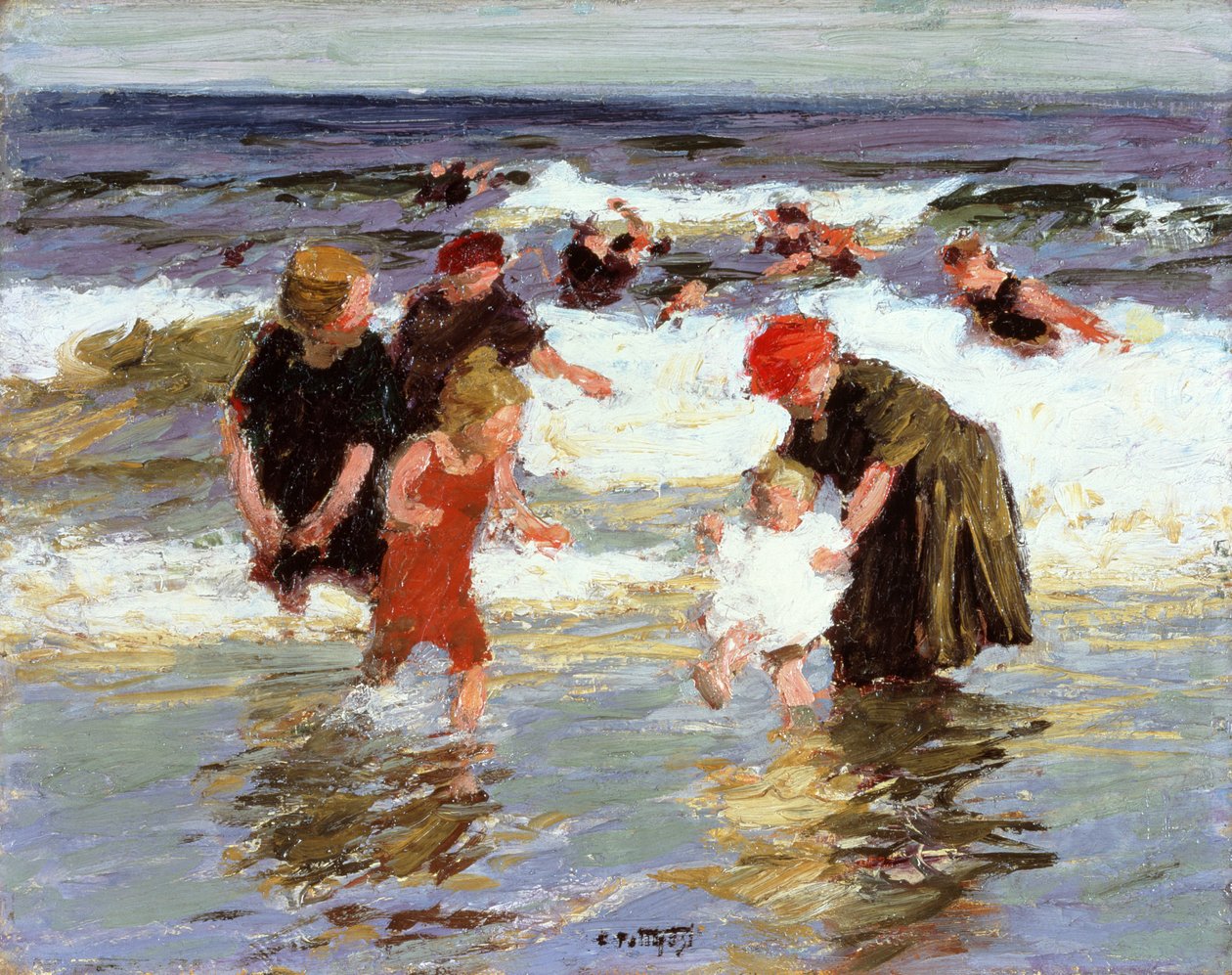 Kąpiących się, ok. 1913 autorstwa Edward Henry Potthast
