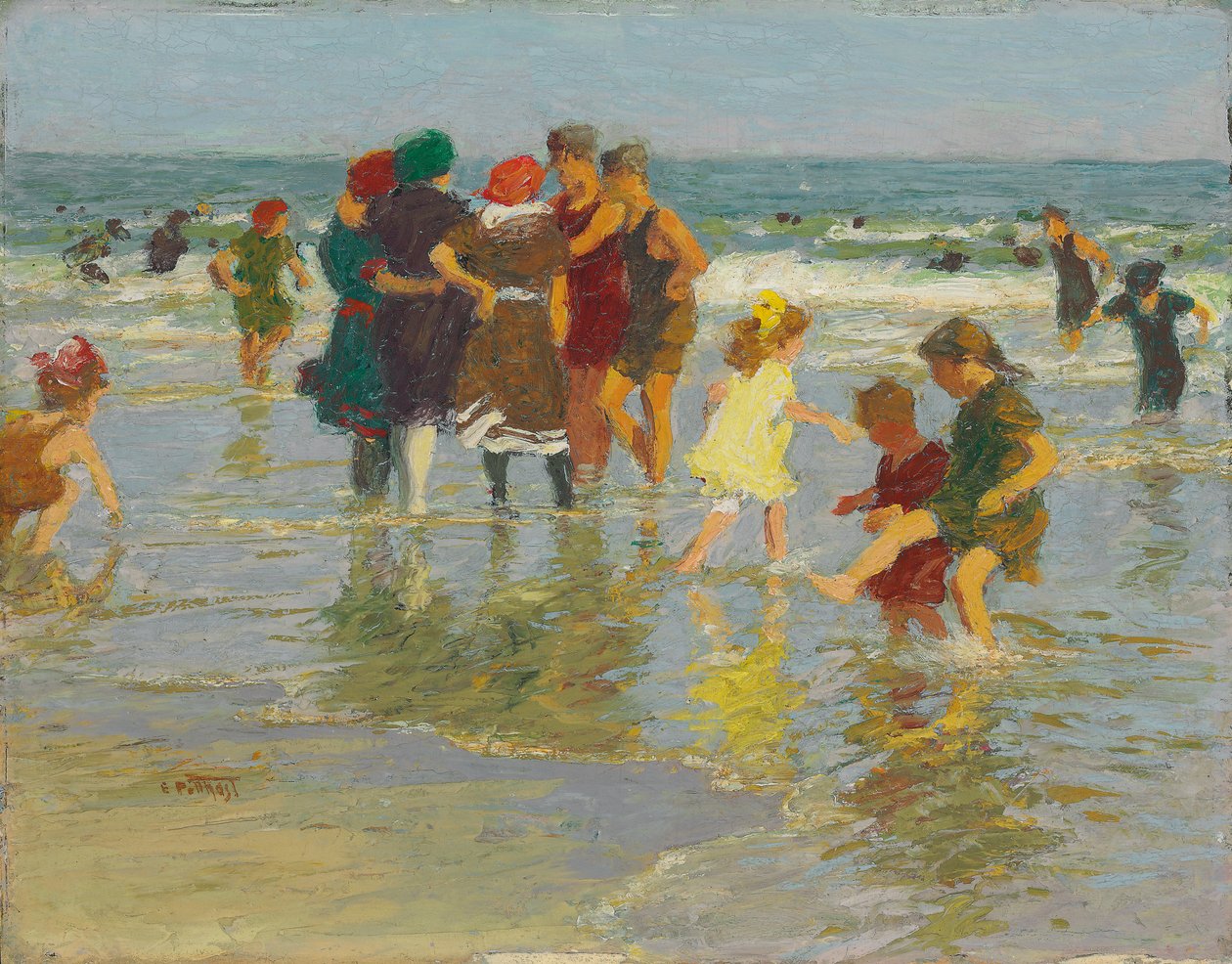 Scena na plaży, autorstwa Edward Henry Potthast